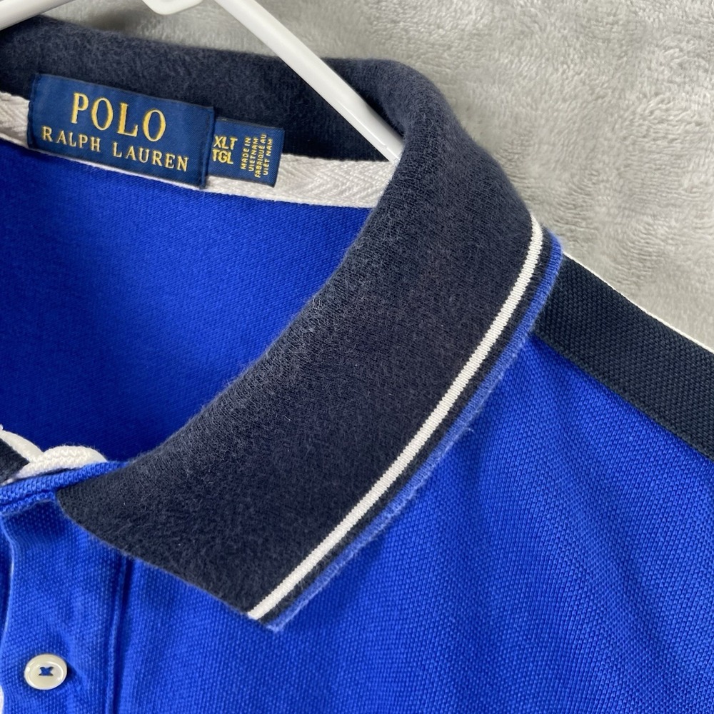 Polo Ralph Lauren Shirt mens XLT Big Pony Logo Big & Tall Short Sleeve Rugby Y2K - Picture 7 of 16